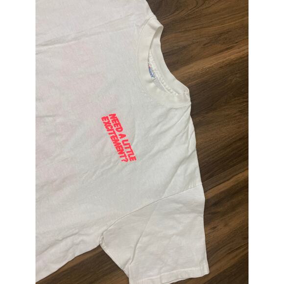 VTG 90s Hanes USA "Snap Into a Slim Jim" promo graphic single stitch t-shirt XL - Picture 4 of 5